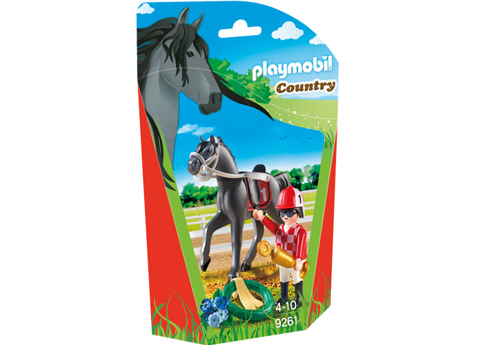 Artículo de Playmobil, Jockey con caballo