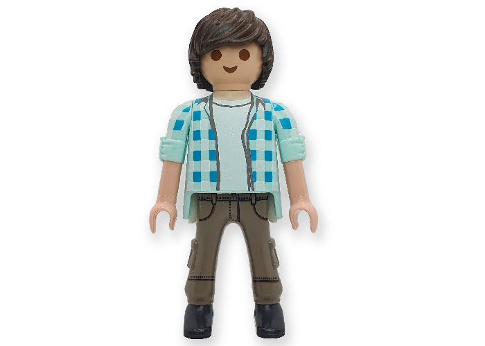 Artículo de Playmobil, Joven con camisa de cuadros