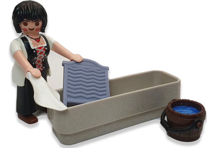 Artículo de Playmobil, Lavandera con accesorios belén V5