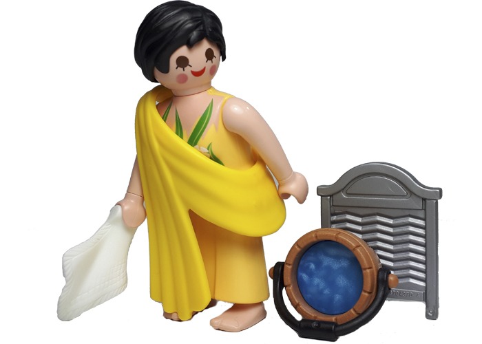 Artículo de Playmobil, Lavandera con cubo