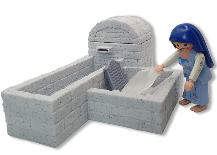 Artículo de Playmobil, Lavandera con pilón Belén