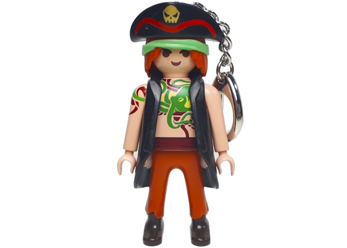 Artículo de Playmobil, Llavero Pirata con tatuajes