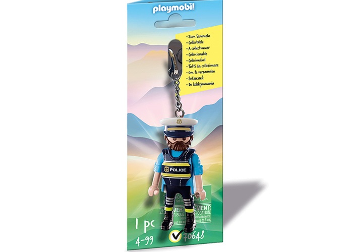 Artículo de Playmobil, Llavero Policía