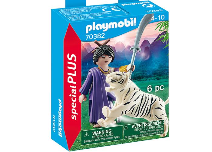 Artículo de Playmobil, Luchador asiático con tigre