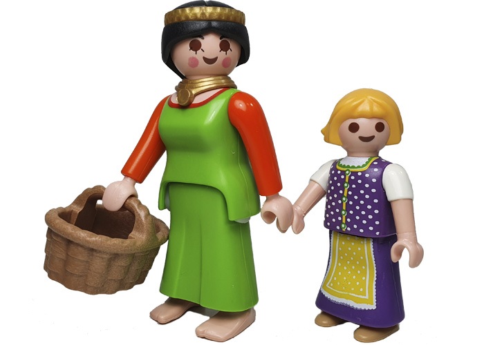 Artículo de Playmobil, Madre aldeana con Niña