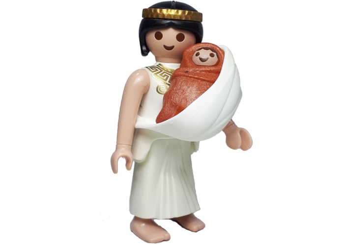 Artículo de Playmobil, Madre con bebé en manta