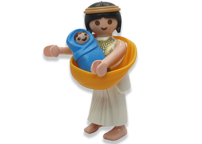 Artículo de Playmobil, Madre con Bebe Manta V4