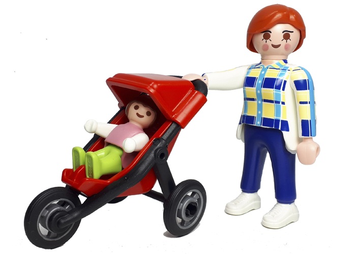 Artículo de Playmobil, Madre con carrito y bebé