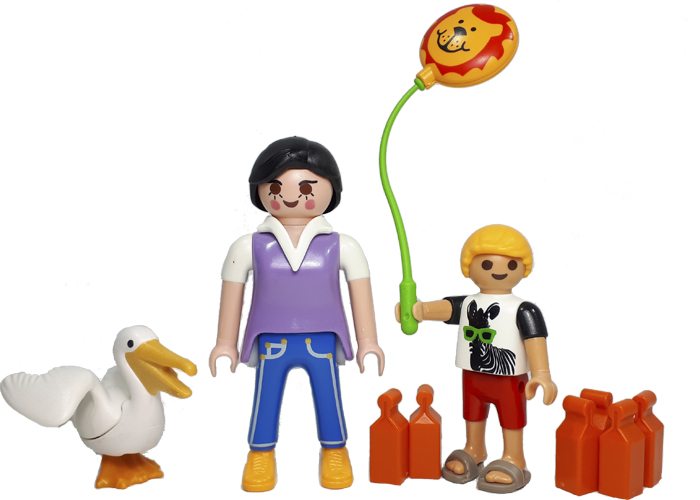 Artículo de Playmobil, Madre con niño en el zoo