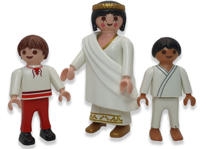 Artículo de Playmobil, Madre con toga y niños