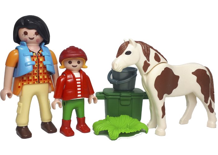 Artículo de Playmobil, Madre y niña granjeras