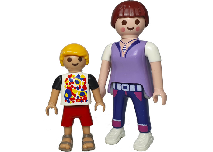 Artículo de Playmobil, Madre y Niño de Paseo
