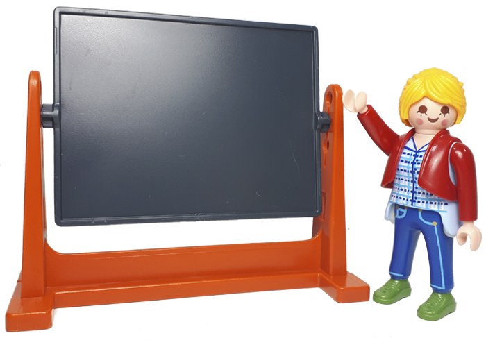 Artículo de Playmobil, Maestra con pizarra