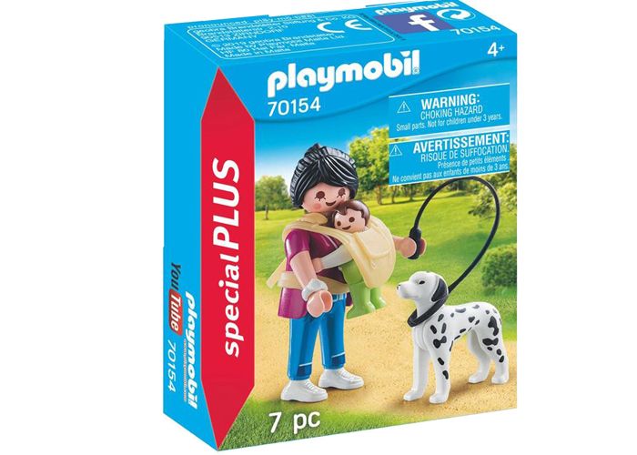Artículo de Playmobil, Mamá con bebé y perro