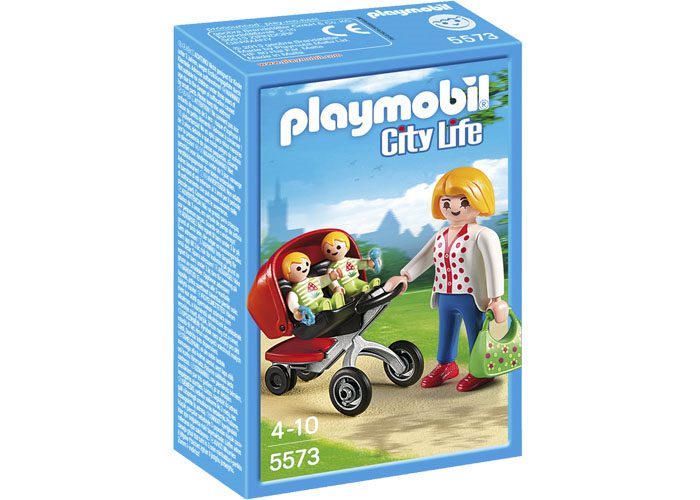 Artículo de Playmobil, Mamá con carro gemelar