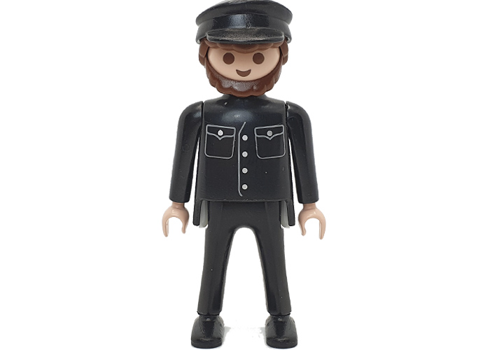 Artículo de Playmobil, maquinista con gorra