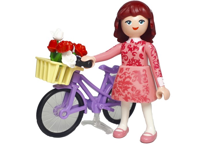 Artículo de Playmobil, Maricela con bicicleta