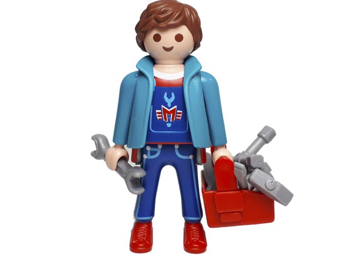 Artículo de Playmobil, Mecanico con herramientas S15