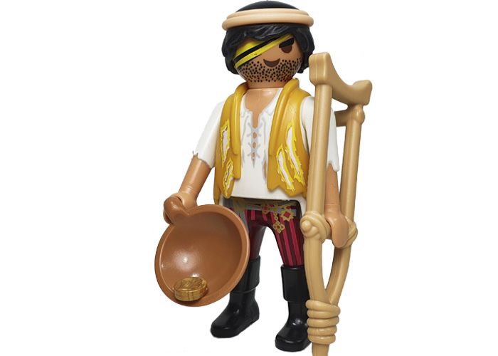 Artículo de Playmobil, Mendigo Belen con muleta