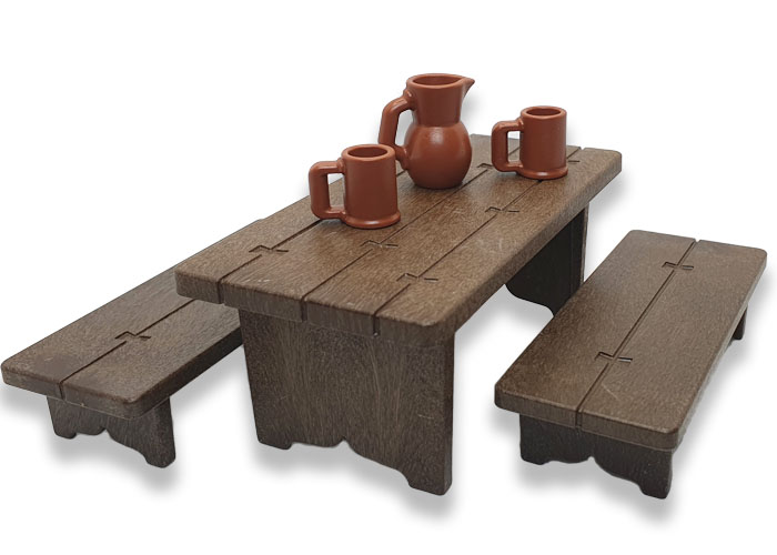 Artículo de Playmobil, Mesa con jarras de Taberna V2