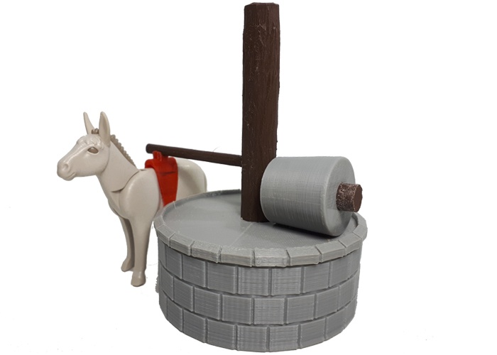 Artículo de Playmobil, Molino de piedra con burro