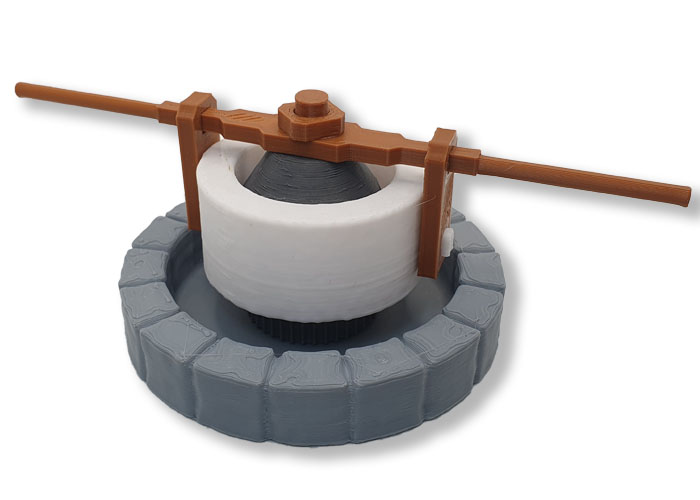 Artículo de Playmobil, Molino Romano de grano 3D