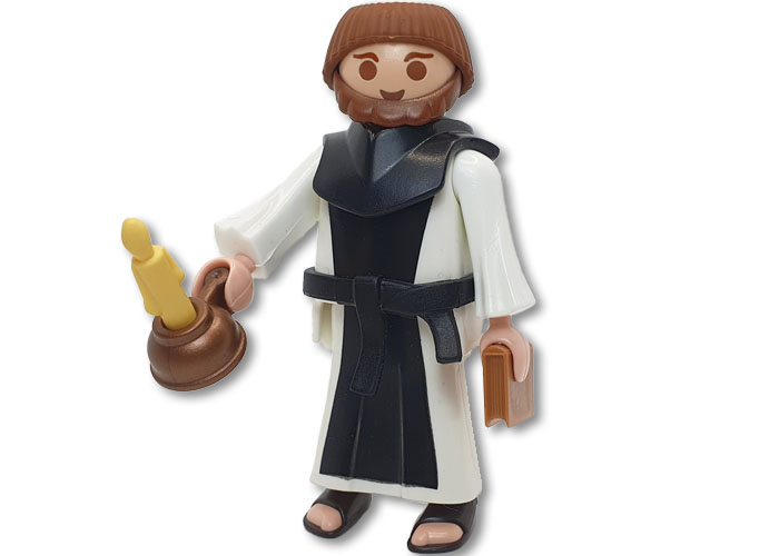 Artículo de Playmobil, Monje Kloster Eberbach con candil y libro