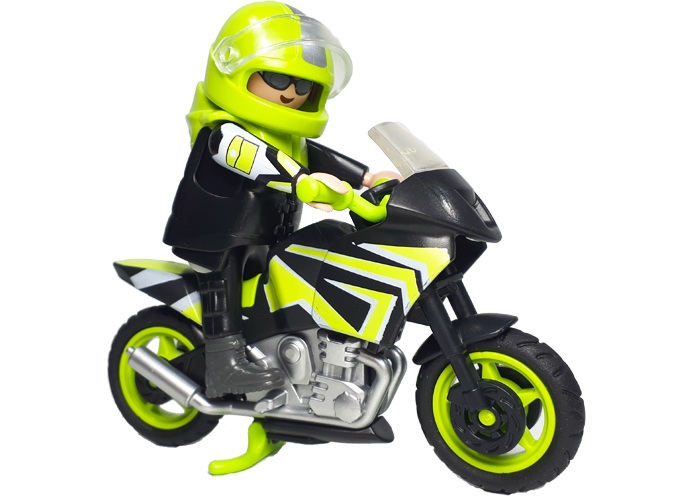 Artículo de Playmobil, Moto Carreras Verde