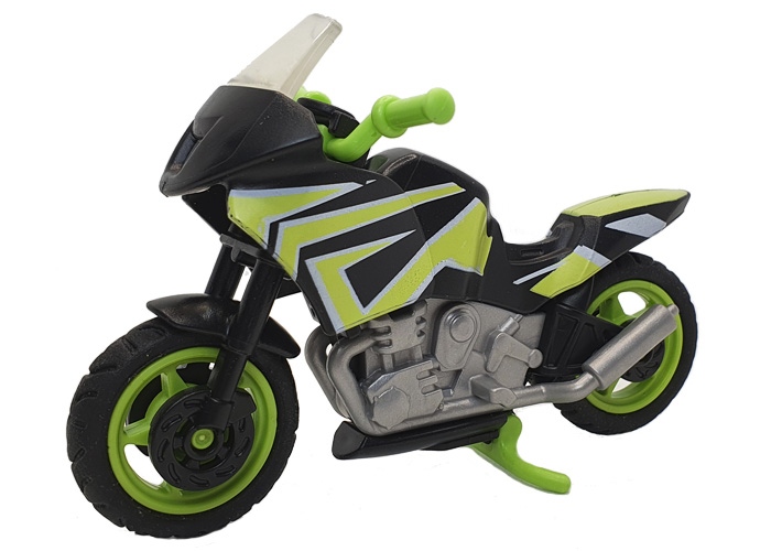 Artículo de Playmobil, Moto Carreras Verde y Negra