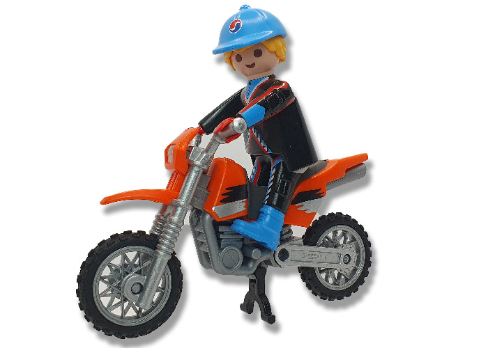 Artículo de Playmobil, Moto cross con motorista