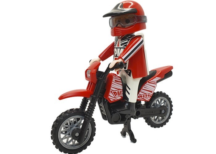 Artículo de Playmobil, Moto de cross con piloto