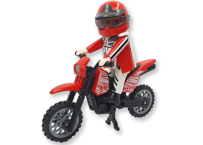 Artículo de Playmobil, Motorista Cross PM