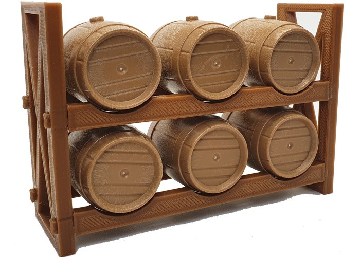 Artículo de Playmobil, Mueble de barriles (sin BARRILES)
