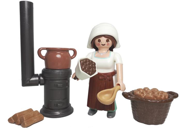 Artículo de Playmobil, Mujer Aldeana Castañera Belen