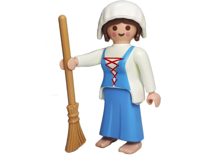 Artículo de Playmobil, Mujer Aldeana con escoba