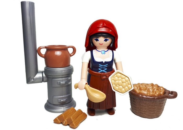 Artículo de Playmobil, Mujer Aldeano Castañera Belen