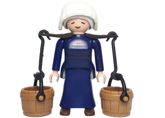 Artículo de Playmobil, Mujer Anciana con portacubos