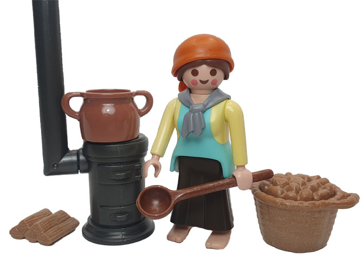 Artículo de Playmobil, Mujer Castañera de Belén V10