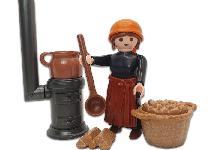 Artículo de Playmobil, Mujer Castañera de Belén V9