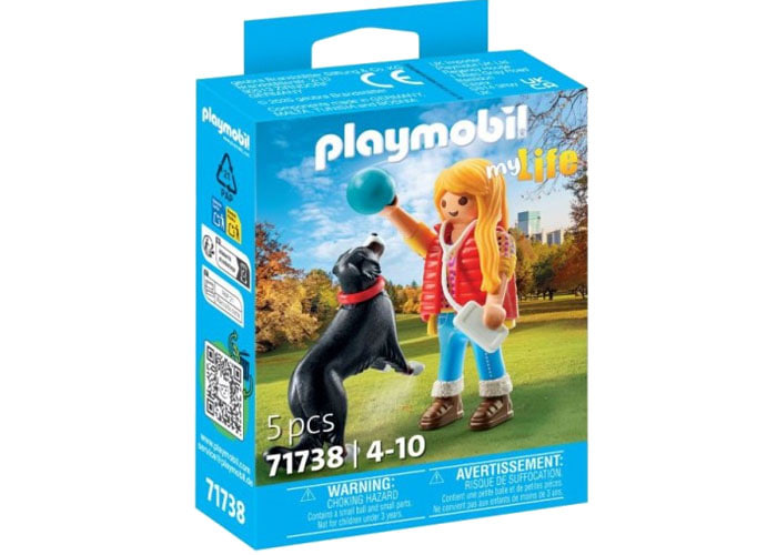 Artículo de Playmobil, Mujer con perro de montaña
