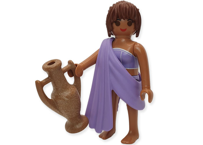 Artículo de Playmobil, mujer con sari y ánfora