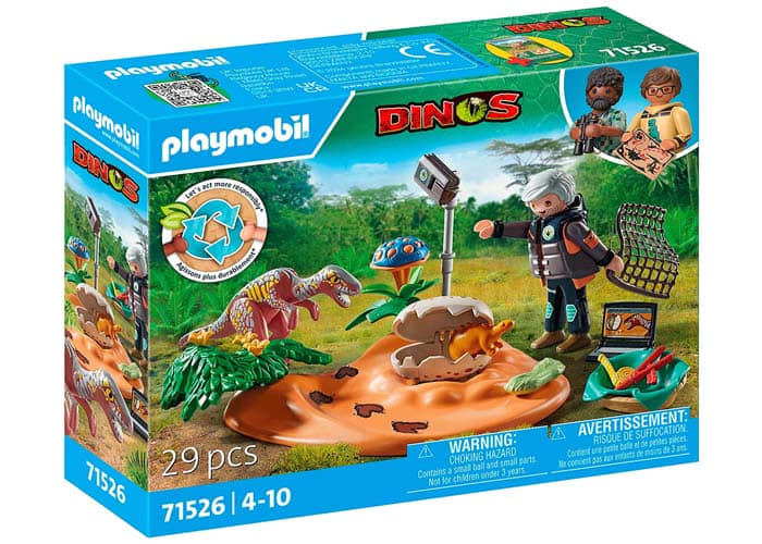 Artículo de Playmobil, Nido de estegosaurio con ladrón de huevos