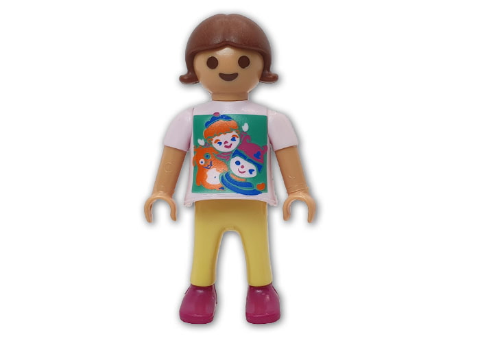 Artículo de Playmobil, Niña camiseta Monstruitos