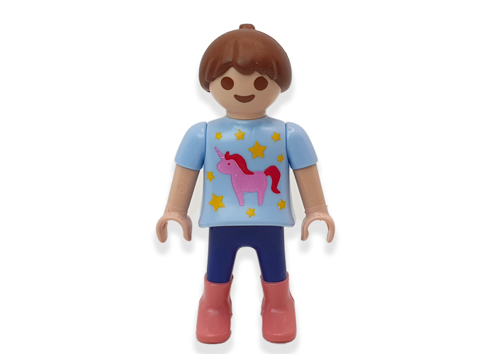 Artículo de Playmobil, Niña camsieta unicornio
