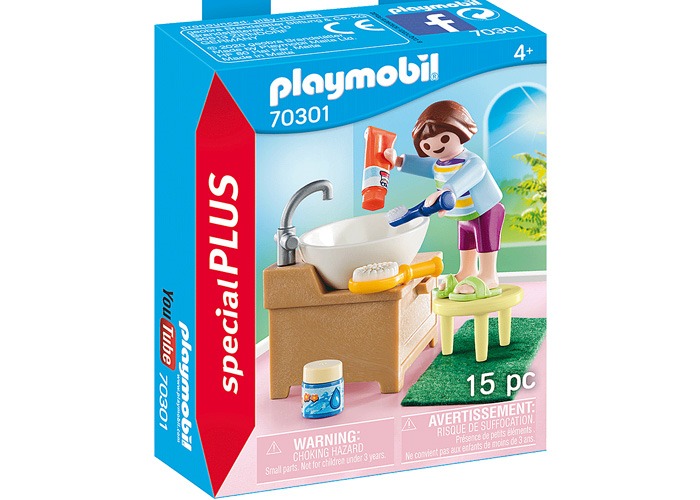 Artículo de Playmobil, Niña con cepillo de dientes