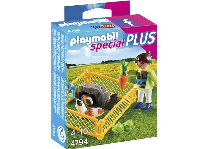 Artículo de Playmobil, Niña con cobayas