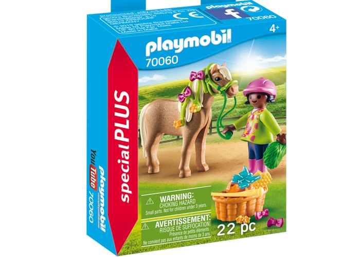 Artículo de Playmobil, Niña con Pony