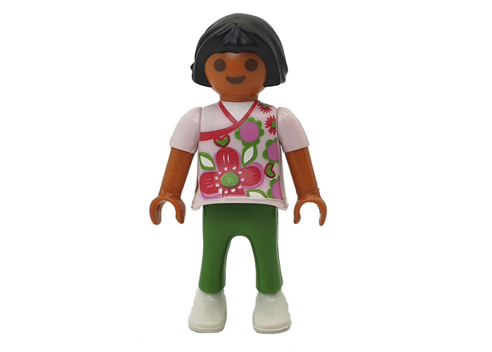 Artículo de Playmobil, Niña Morena camiseta flores