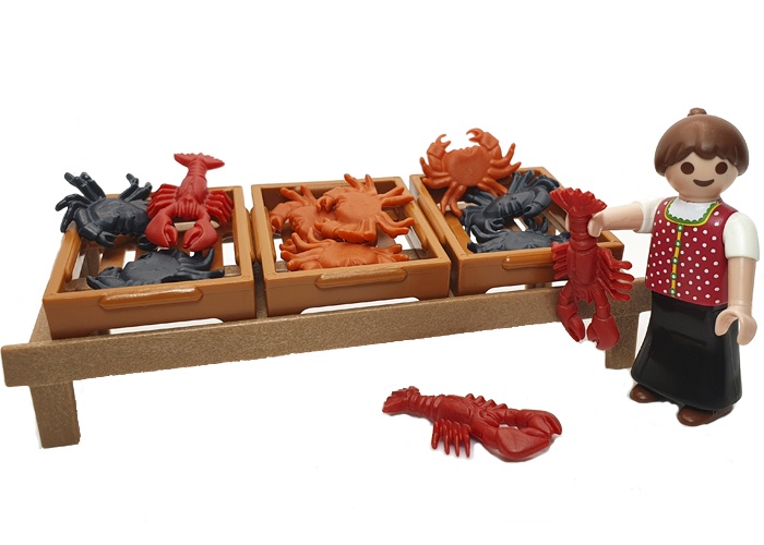 Artículo de Playmobil, Niña vendedora mariscos