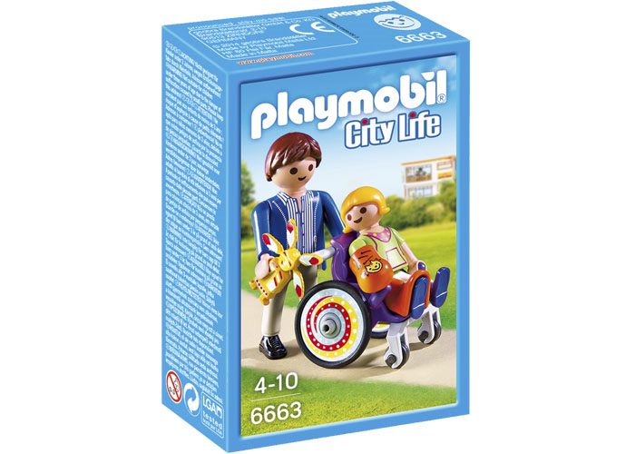 Artículo de Playmobil, Niño en Silla de Ruedas